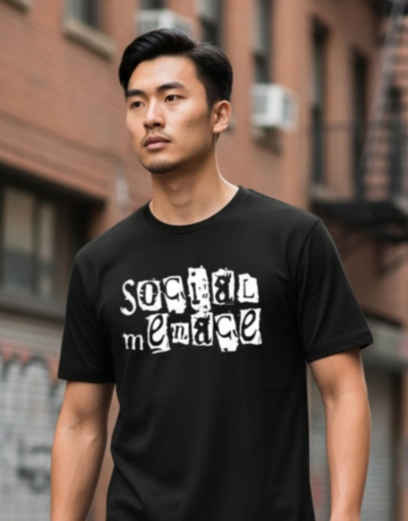 Social Menace Black Tee
