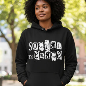 Social Menace Black Hoodie